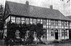Das Wohnhaus des Kleinkothof der Unteren Mühle um 1910