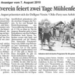 Heimatverein feiert zwei Tage Mühlenfest
