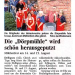 Die "Dörpmühle" wird fein herausgeputzt