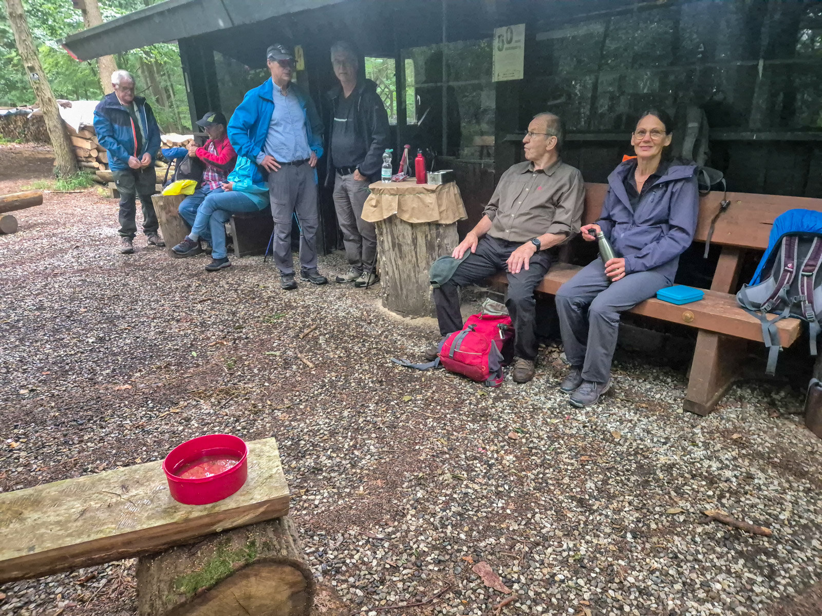11. Wohlverdiente Pause an der Reuberger Hütte