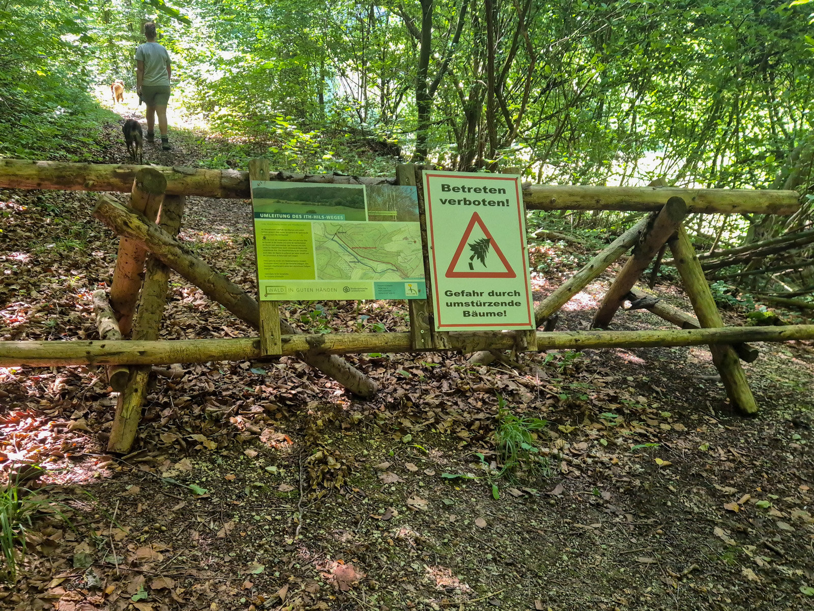 Der ursprüngliche Ith-Hils-Weg ist gesperrt