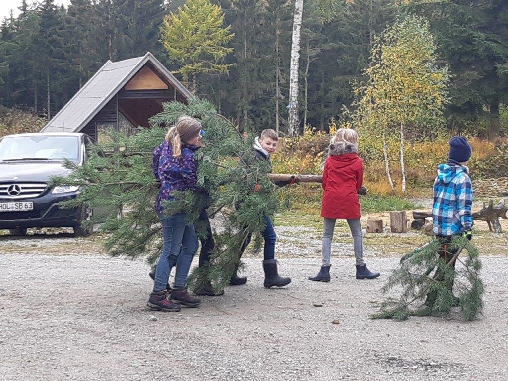 22.10.2021: Pflege Heidefläche