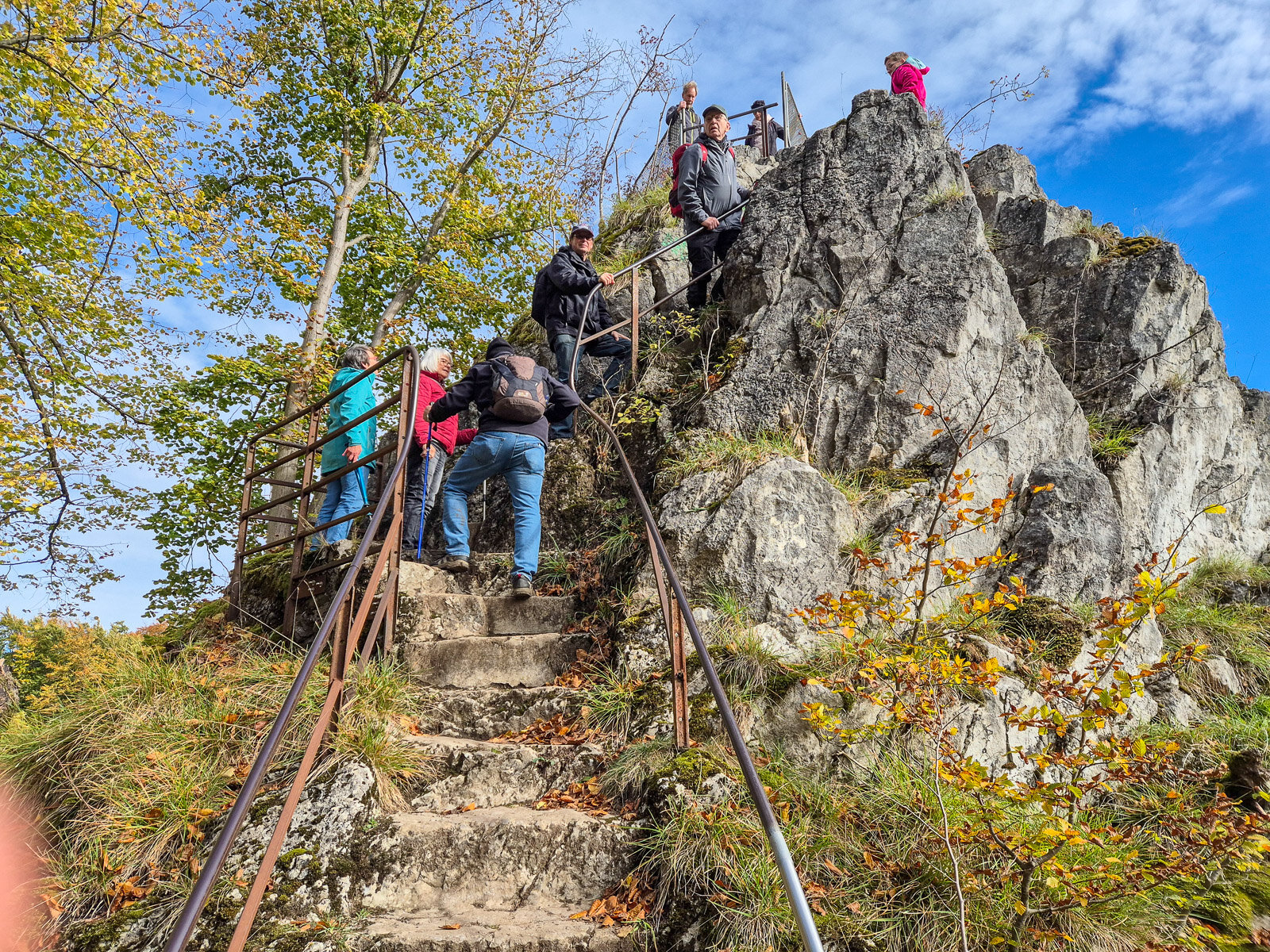 Aufstieg zum Hübichenstein