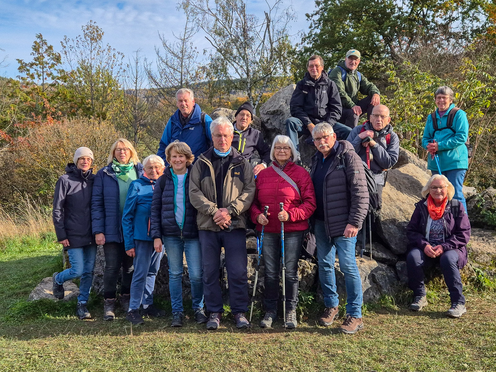Die Wandergruppe im WeltWald