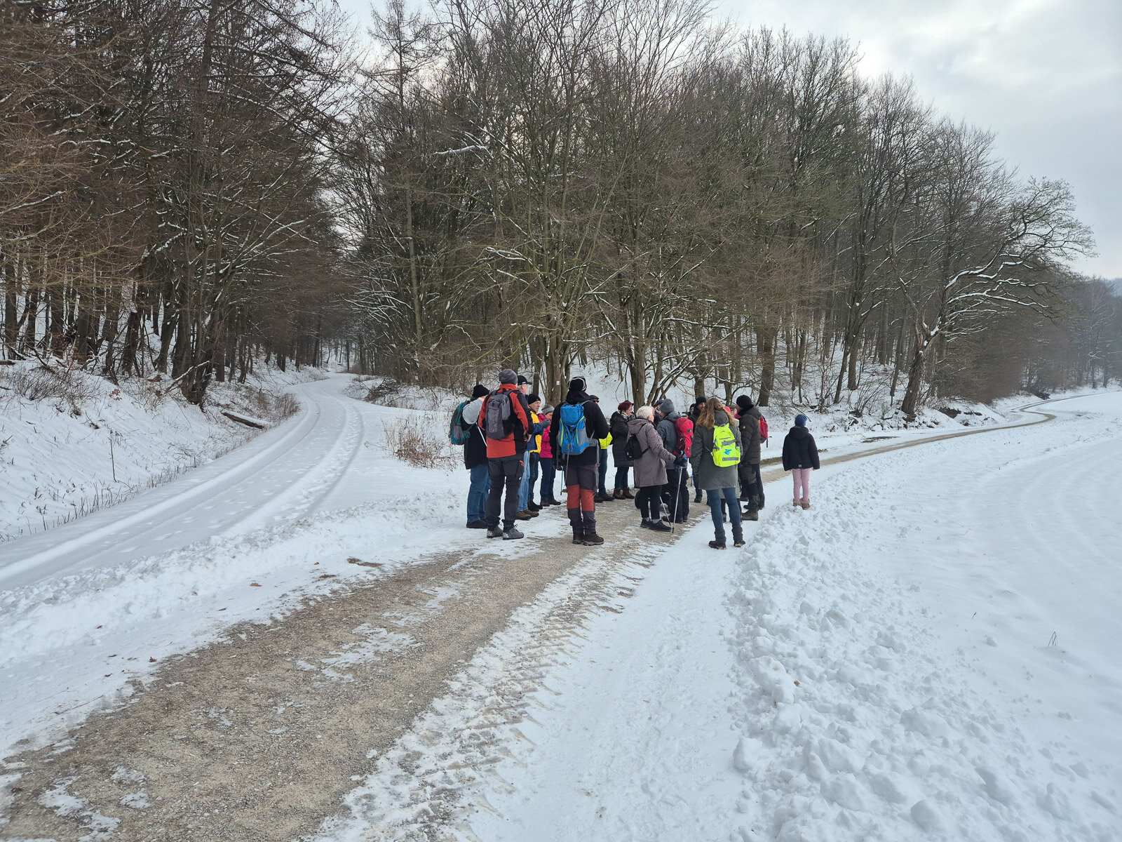 Die Wandergruppe unterwegs im Peperlingstal