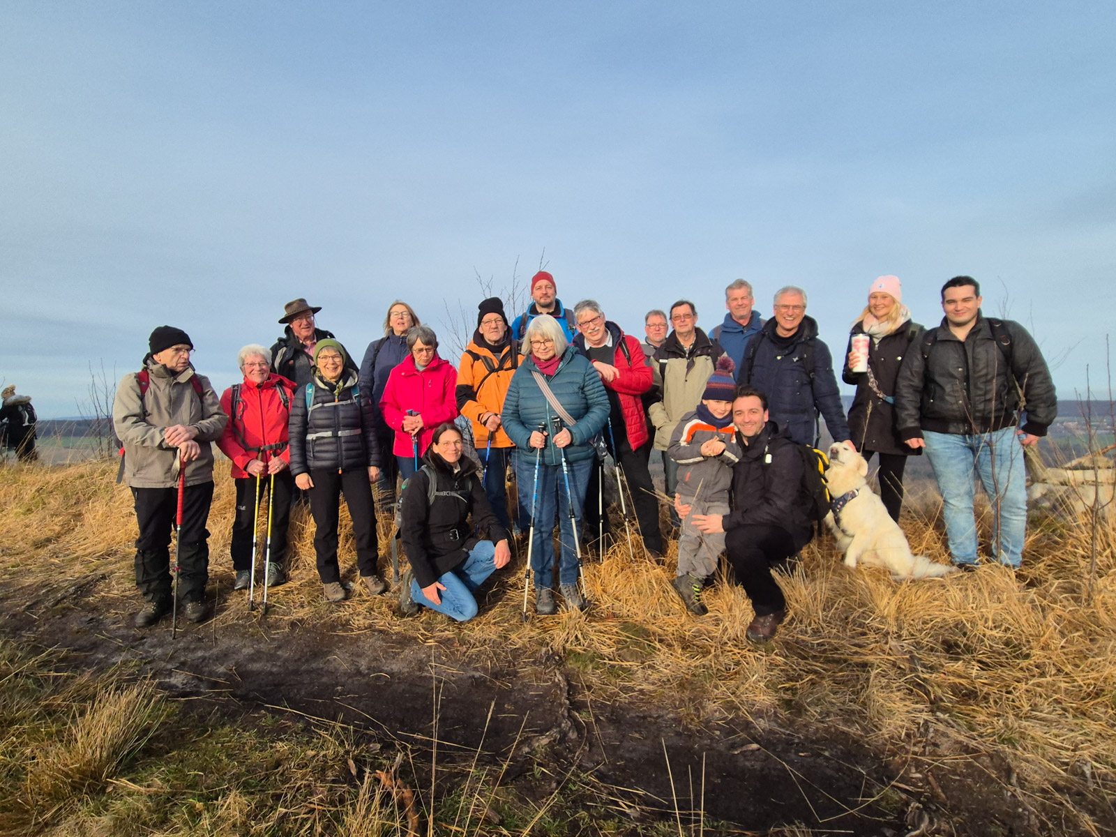 Gruppenfoto auf dem Hilskamm