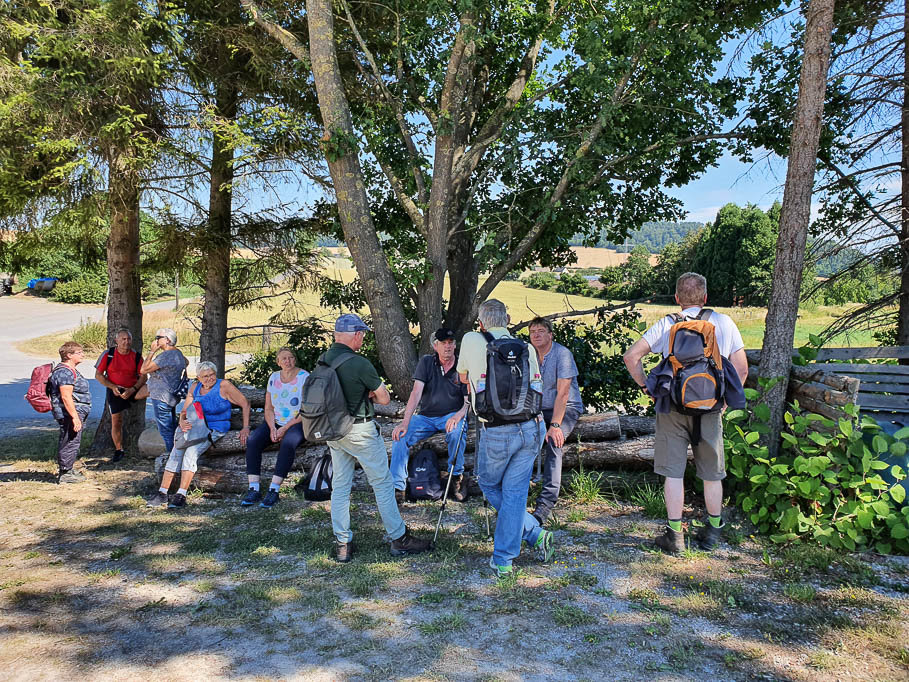 Kurze Rast im Schatten