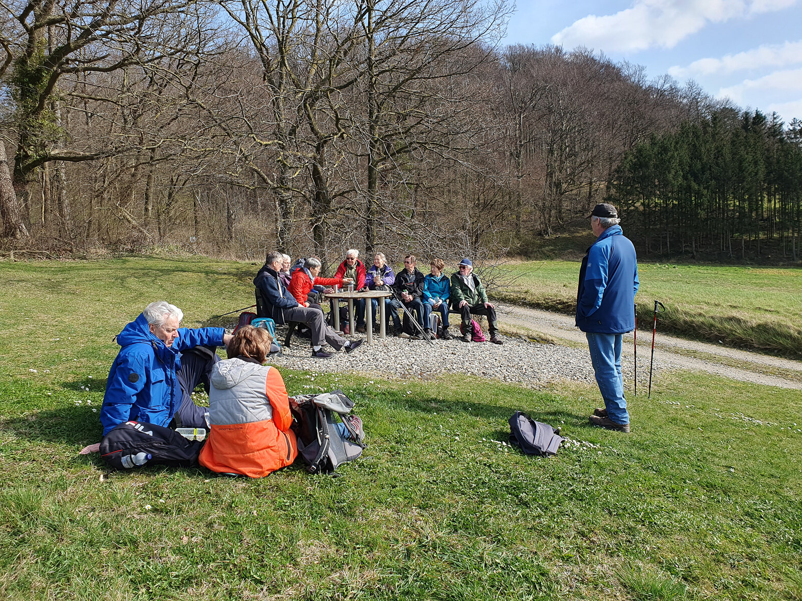 Rast bei schönsten Wanderwetter