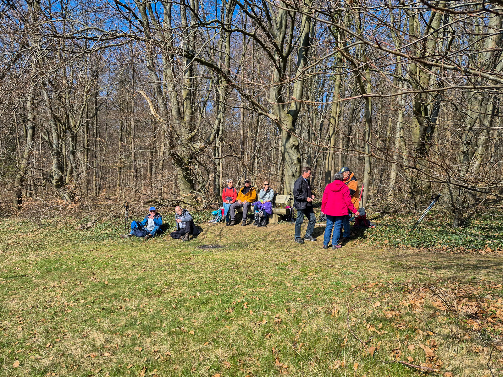 Rast im Sonnenschein