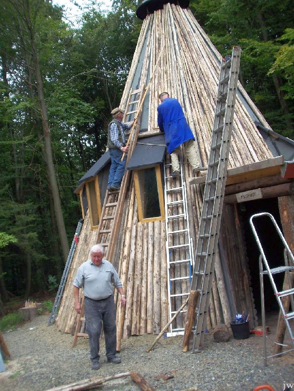 30.07.2011: Renovierung der Köhlerhütte