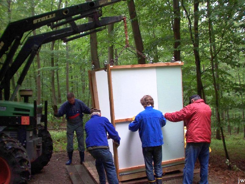30.07.2011: Renovierung der Köhlerhütte