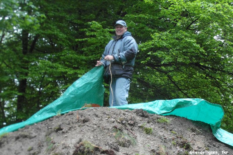 05.2013: Aufbau für das Meilerfest