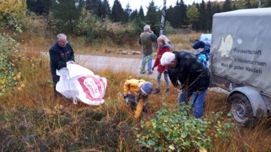 22.10.2021: Pflege Heidefläche