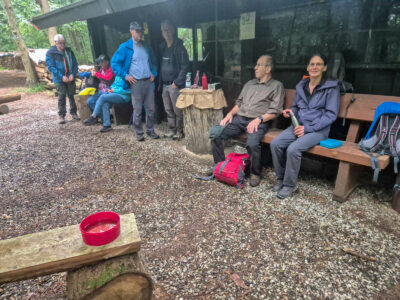 11. Wohlverdiente Pause an der Reuberger Hütte