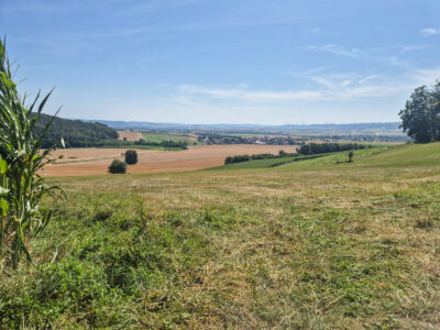Blick über Vardeilsen in Richtung Einbeck und Ahlsburg