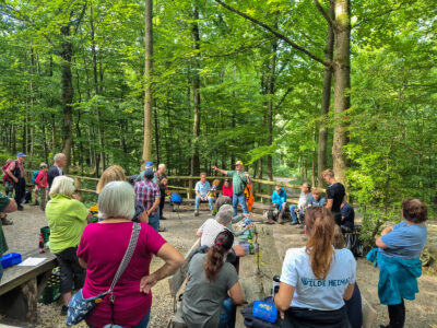 Thomas erläutert die Waldwirtschaft im Hils