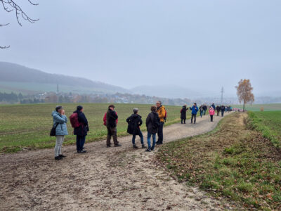 Auf dem Weg durch die Feldflur.