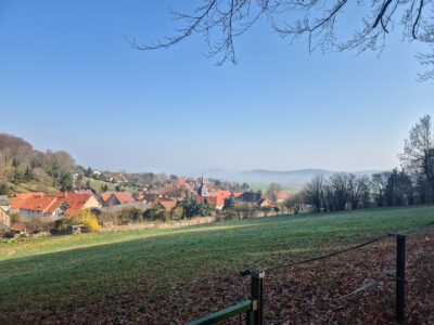 Blick auf Marienhagen am Morgen