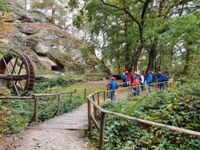 Die Wandergruppe an der Regensteinmühle