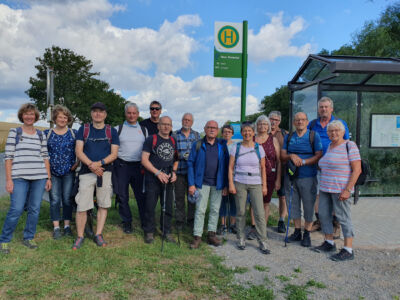 Hier startet die Wandergruppe