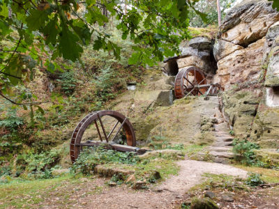 Regensteinmühle mit den zwei Wasserrädern