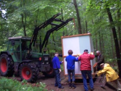 30.07.2011: Renovierung der Köhlerhütte