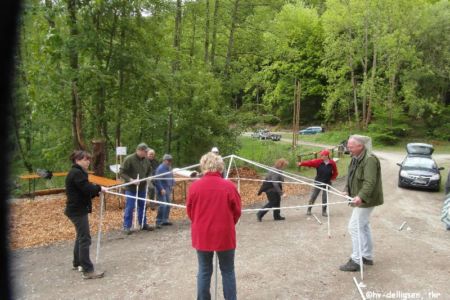 05.2013: Aufbau für das Meilerfest