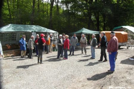 05.2013: Aufbau für das Meilerfest