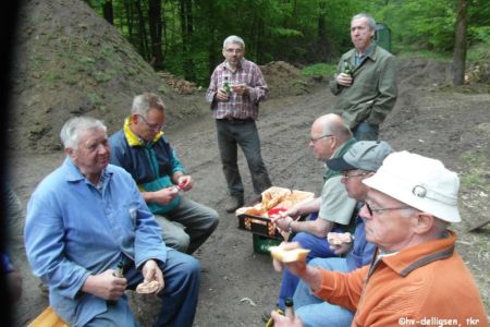 05.2013: Aufbau für das Meilerfest