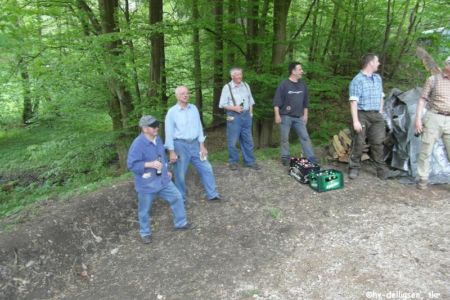 05.2013: Aufbau für das Meilerfest